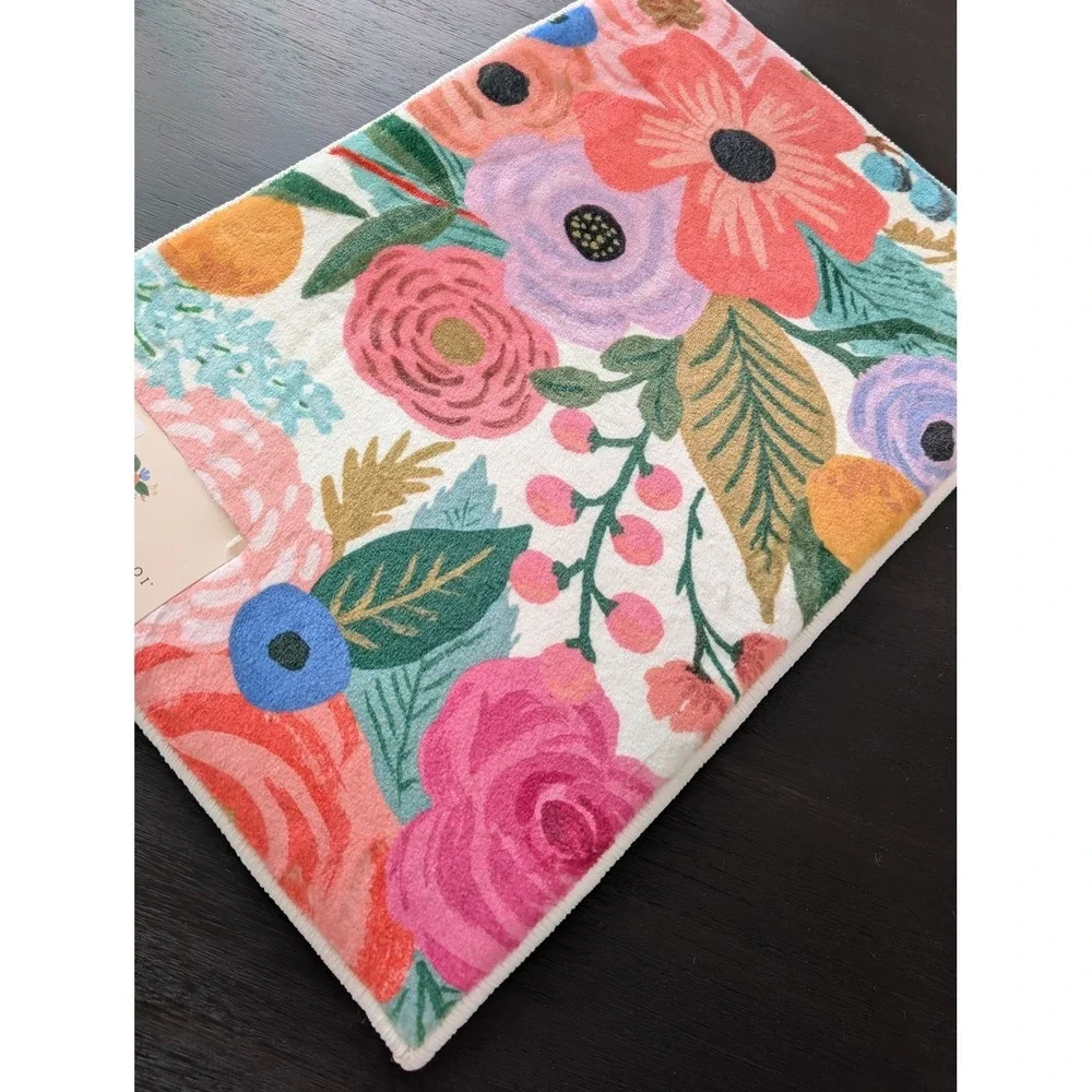 Rifle Paper Co x Loloi Delilah Bath Rug Mat 17